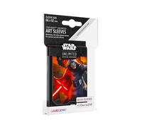 Star Wars Unlimited Kylo Ren Art Lot de 60 pochettes d'art sous licence officielle et 1 pochette transparente, taille optimisée pour Star Wars Unlimited et autres jeux JCC et LCG, fabriquées par