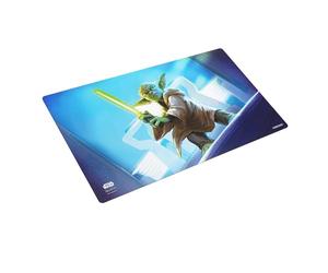 Star Wars Unlimited Yoda Prime Game Mat - Officially Licensed, Full-Color Printed, Playmat, Slip-Resistant 24" by 14" Rubber Mat, Compatible with TCGs & LCGs, Made by Gamegenic