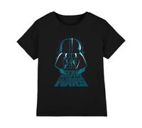 mandarin creative ltd Star Wars Vader Distressed Unisex Kids T Shirt, Noir, 12-13 Ans Garçon