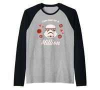 Star Wars Valentine's Day Stormtrooper I am One of a Million Manche Raglan