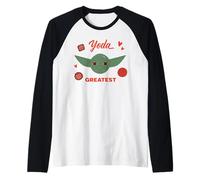 Star Wars Valentine's Day Yoda Greatest Funny Valentine Manche Raglan