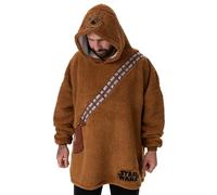 Star Wars Wars Chewbacca Unisexe Couverture Portable Sweat à Capuche | Pull à Capuche Marron pour Adultes avec Sangle bandoulière et Graphiques de Sac | Vêtements de détente doublés
