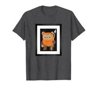 Star Wars Wicket Ewok Chibi Kawaii Cute T-Shirt, Homme, Chiné Foncé, L