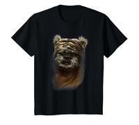 Star Wars Wicket Ewok Portrait Painting T-Shirt, Enfant, Noir, 12 Ans