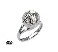 Star Wars - Women's Stainless Steel 3d Death Star Ring - Size 7