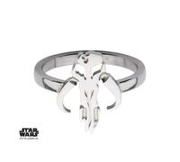 Star Wars - Women's Stainless Steel Mandalorian Sym Cut Ring - Size 6