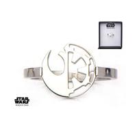 Star Wars - Women's Stainless Steel Rebel Empire Cut Ring - Size 7