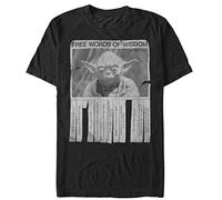 STAR WARS Shirt Words of Wisdom pour Homme, Noir, XL Mixte