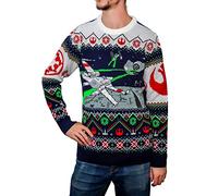 Star Wars X-Wing V Tie Fighter Pull de Noël moche, Multicolored, S