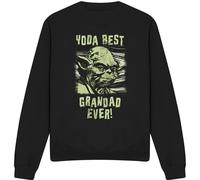 Star Wars - "Yoda Best Grandad" Sweat-shirt pour homme/femme unie TV4309 (XXL) (Noir)