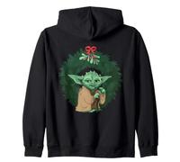 Star Wars Yoda Christmas Wreath Holiday Jedi Master Sweat à Capuche