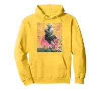 Star Wars Yoda Jedi Master Spring Cherry Blossoms Sakura Art Sweat à Capuche, Unisexe pour Adultes, Citron, M