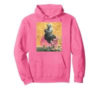 Star Wars Yoda Jedi Master Spring Cherry Blossoms Sakura Art Sweat à Capuche, Unisexe pour Adultes, Rose Vif, S