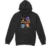 Star Wars - "Young Jedi Adventure Among The Stars" Sweat à capuche pour homme TV4459 (M) (Noir)