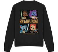 Star Wars - "Young Jedi Adventure Among The Stars" Sweatshirt für Herren/Damen Uni TV4196 (L) (Schwarz)