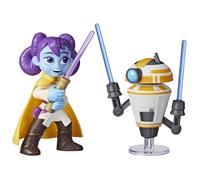 Star Wars: Young Jedi Adventures pop-up sabre laser duel lys Solay & Training Droid Action Figures de 4 pouces jouets Paque prescolaire pour gar