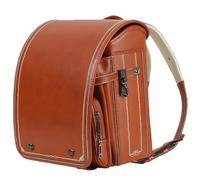 Star-Wind Randoseru Ransel Sac d'école automatique en cuir PU pour garçons et filles, marron, japonais