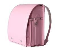 Star-Wind Randoseru Sac d'école japonais à verrouillage automatique pour filles et garçons Senior Cuir PU Léger Housse de pluie, rose, japonais