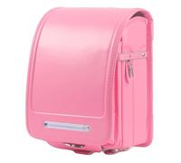 Star-Wind Ransel Randoseru Sac d'école japonais automatique pour garçons et filles Senior Cuir PU Léger Housse de pluie, rouge cerise, japonais