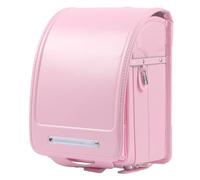 Star-Wind Ransel Randoseru Sac d'école japonais automatique pour garçons et filles Senior Cuir PU Léger Housse de pluie, rose, japonais