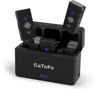 Star100 Système De Microphone Sans Fil Pour Appareil Photo Android Et Apple ¿ Réduction Du Bruit, Enregistrement Multi-Personnes, Étui De Charge Portable