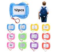 Staranry 12 Pcs mini Ardoise Magique Enfant, Petit Cadeau Anniversaire Enfant Invité Effaçable avec Porte, Tableau Magique pour Garçons et Filles, Goodies Anniversaire Enfants et Pochettes Surprises