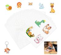 Staranry 25 Pièces A4 Plastique Fou Imprimable 20 x 29 cm, Papier Fou 0,3 mm Transparent Mat Imprimable Papier à Cuire Au Four pour Bijoux Pendentifs Activités Manuelles Enfants & DIY Créatif