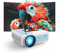 staratlas Projecteur 1920X1080P Full HD Supportée,Bluetooth Vidéoprojecteur,Mini Rétroprojecteur 12000L,Compatible avec TV Stick Smartphone HDMI USB AV,Projecteur Home Cinéma (Milky White)