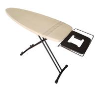 StarBigVIP 130x47 cm Table à Repasser Professionnelle pour Centrale Vapeur - Extra Large, Pliable, Stable et Robuste - Hauteur Réglable avec roulettes - Fabriquée en Europe