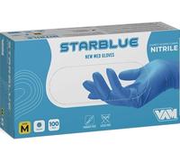 STARBLUE Gant jetable en nitrile, non stérile, surface micro-uvide, totalement sans talcature, idéal pour les peaux sensibles, sans latex, parfait pour les aliments, médical, nettoyage (1000, M)