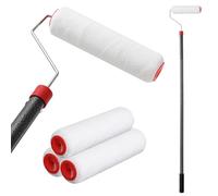 Starbover Long rouleau de peinture extensible en éponge pour peinture, peinture brillante, outils de décoration pour murs et plafonds, ensemble de rouleaux de peinture avec tige d'extension (300 cm)