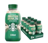 Starbucks® - Boisson Protein bouteille rPET 330 ml - Caffè Latte - Café Hyper-protéiné Prêt-à-Boire - Vendu en lot de 8