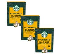 Starbucks by Nespresso - Pack de 3 boîtes Blonde Espresso Roast - 54 capsules