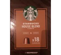 Starbucks Capsules de café House Blend – Intensité 8 – Compatible Nespresso – Boîte 18