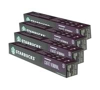 Starbucks Caffè Verona Lot de 4 Capsules de café à café foncé Compatible Nespresso 40 Capsules