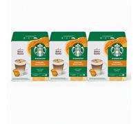 Starbucks Capsules de Café Caramel Macchiato Compatibles Dolce Gusto x12 127,8 g (Lot de 3)