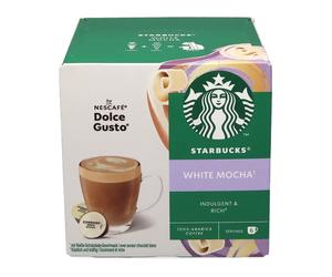 STARBUCKS Capsules de Café Mocha White Mocha compatible DOLCE GUSTO x12 123g