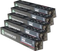 Starbucks Decaf Espresso Roast Kaffee, 5er Set, Dark Roast, Röstkaffee, Nespresso kompatibel, Entkoffeiniert, Kaffeekapseln, 50 Kapseln