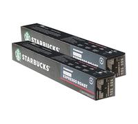 Starbucks Decaf Espresso Roast, lot de 2, compatible Nespresso, 20 capsules