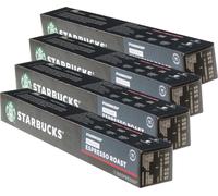 Starbucks Décaféiné Espresso Roast Café, Set de 4, Dark Roast, Café torréfié, Compatible Nespresso, Décaféiné, Capsules de café, 40 capsules