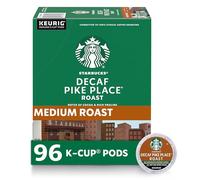 Starbucks Décaféiné Pike Place Roast, K-Cup pour Keurig Brewers, 96 Count