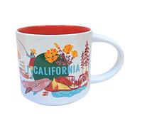 Starbucks Discovery Series California Tasse à café en céramique, 414 ml, blanc et rouge