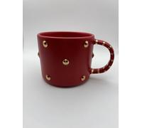 STARBUCKS Édition limitée - Tasse de Noël 2025 - Rouge à pois dorés - 355 ml
