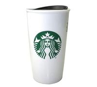 Starbucks Gobelet à café classique à double paroi en céramique Blanc/vert 340 ml