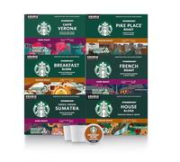 Starbucks K-Cup Coffee Pods-Medium & Dark Roast Variety Pack for Keurig Brewers-100% Arabica-6 boxes (60 pods total)