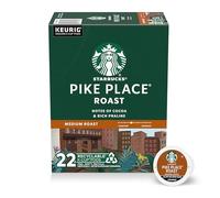 Starbucks K-Cup - Lot de 22 dosettes de café torréfaction Pike Place
