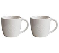 Starbucks Lot de 2 Verres Motif Grande Fore Here Blanc - 2 - Venti/20oz/591ml