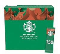 STARBUCKS Medium Roast - 150 Sticks Café Soluble - Café Noir Instantané 100% Arabica - Profil équilibré et Intensité Moyenne - Facile à Emporter - Boîte de 150 Dosettes de 2,3g - 345g