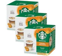 Starbucks Nescafé Dolce Gusto Caramel Macchiato Lot de 3 boîtes de 12 Capsules de café à Latte Macchiato Caramel