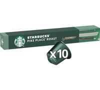 Starbucks Lungo Pike Place Roast pour Nespresso. 10 Capsules